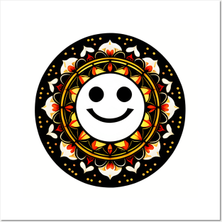 Meditation Smiley Face 03 Posters and Art